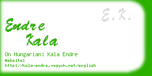 endre kala business card